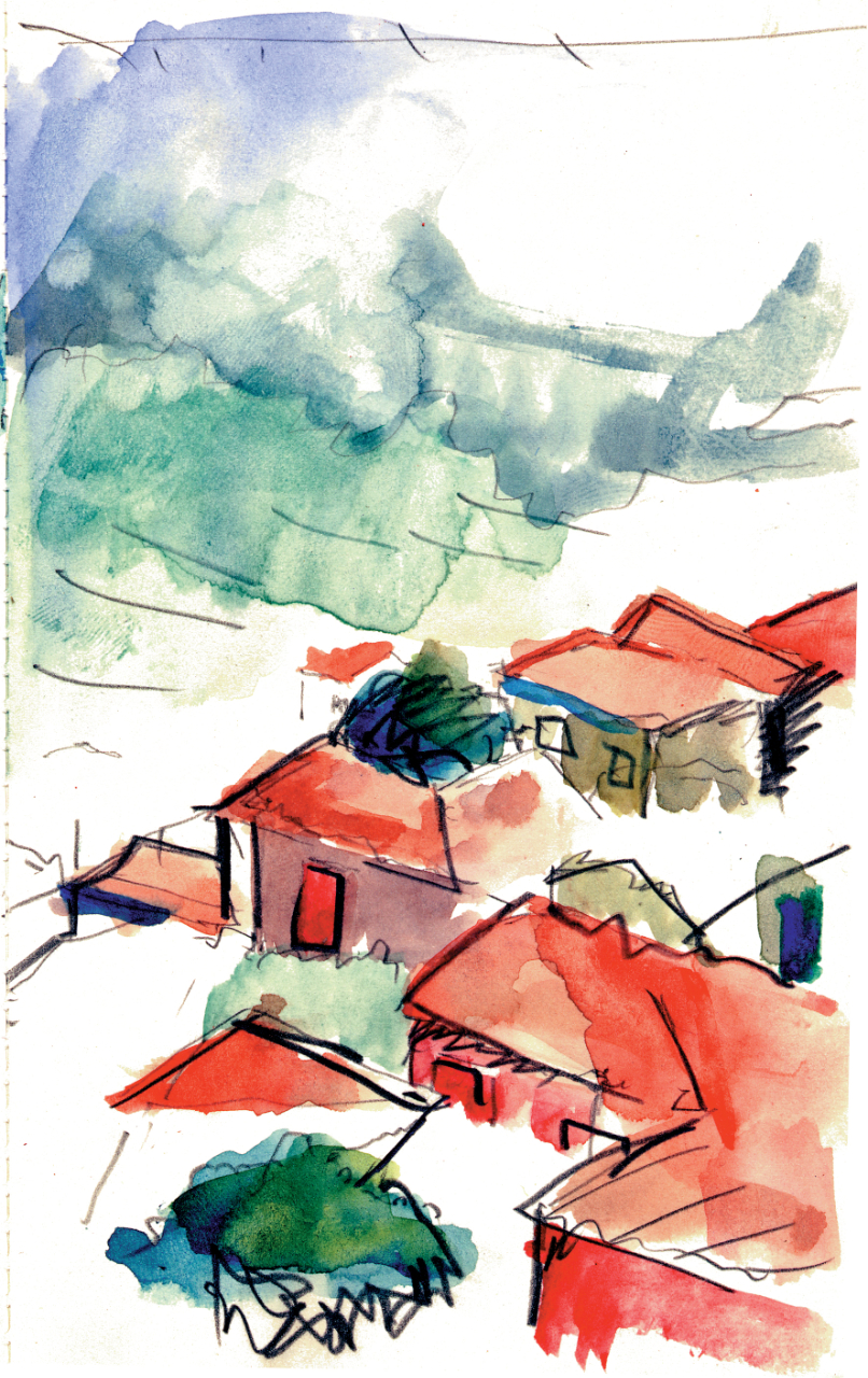 Greek Rooftops II